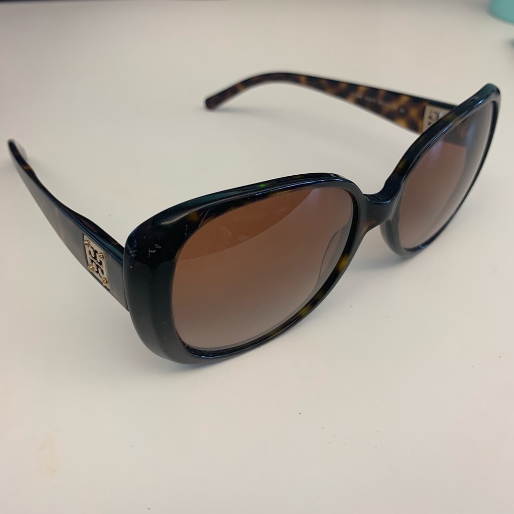 Tory Burch Oversized Tortoise Shell Sunglasses